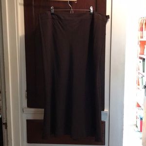 Chic brown maxi suit by August Max Woman-20W